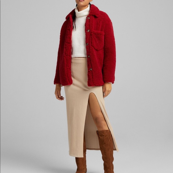 Bershka Corduroy midi skirt XS - Picture 3 of 7